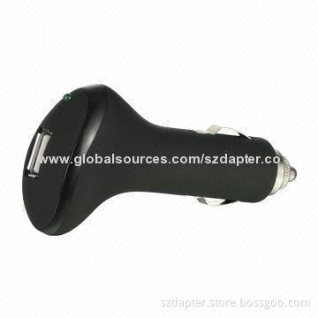 5V/2.1A USB Car Charger with LED Power Light Indication and CE/RoHS Marks